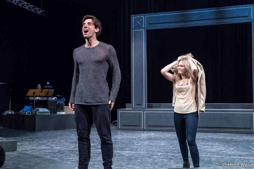 Prima Stimmung bei der Fotoprobe Ende März 2017. 66Musical Goethe Auf Liebe und Tod Folkwang Uni